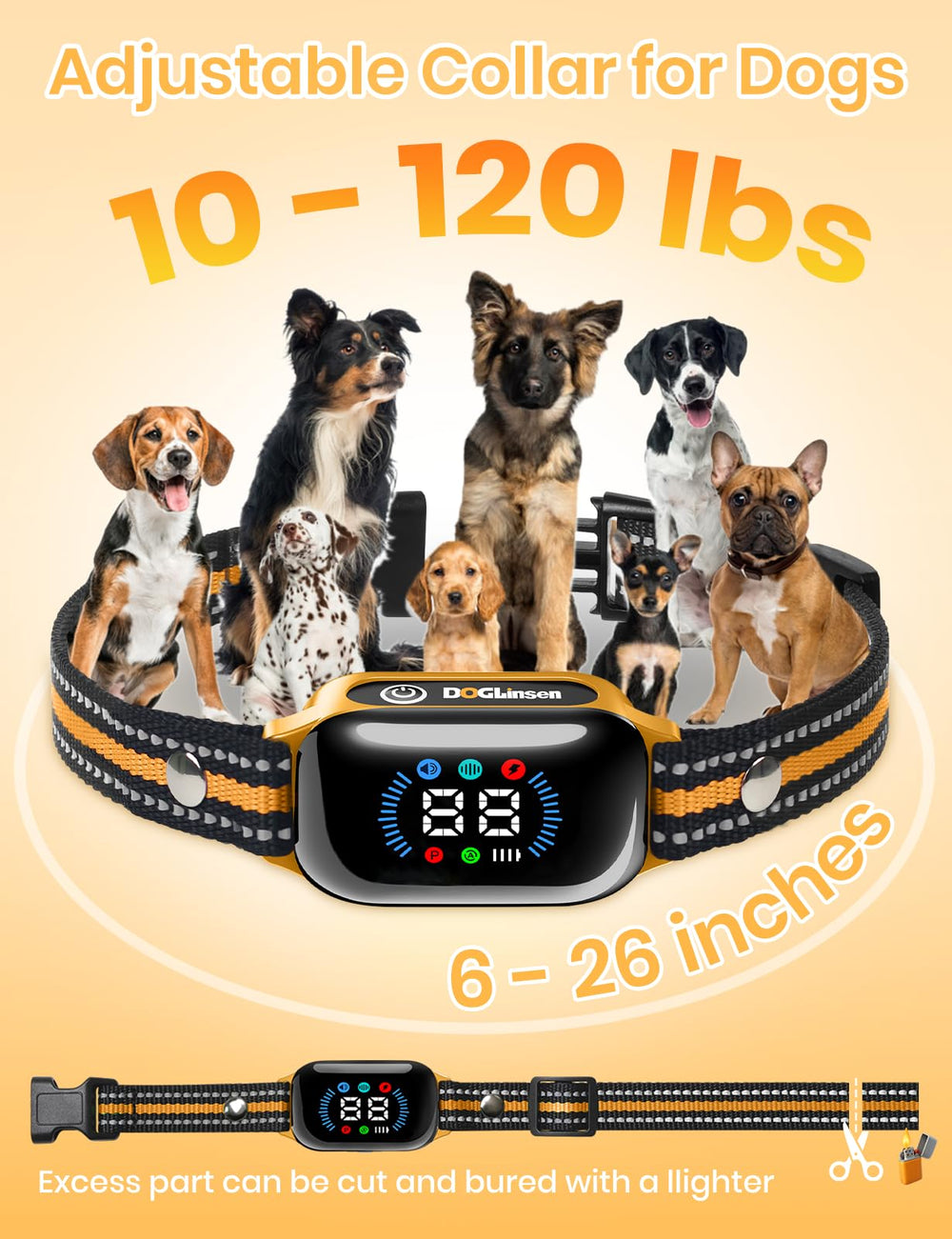 DOGLinsen long battery life reduces charging interruptions on long hikes.