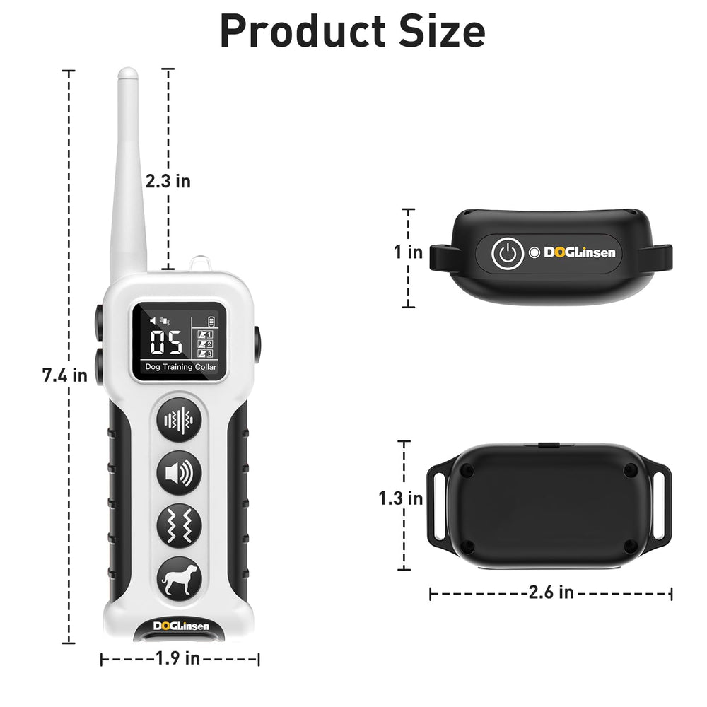 DOGLinsen training collar used outdoors for recall during walks.