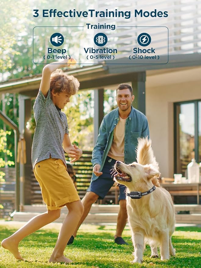 DOGOITM rechargeable battery powers the containment system for long outdoor use.
