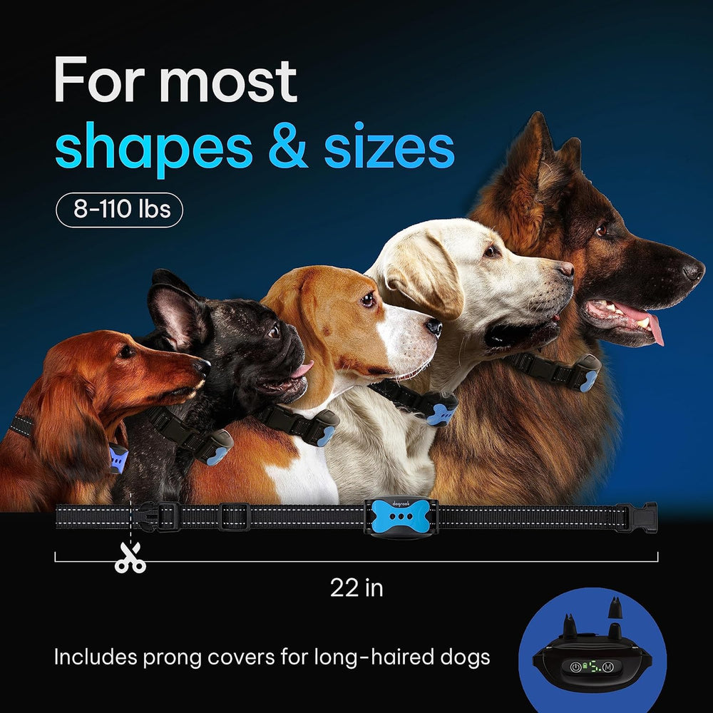 DogRook collar supports dogs from 12 to 110 pounds for broad use