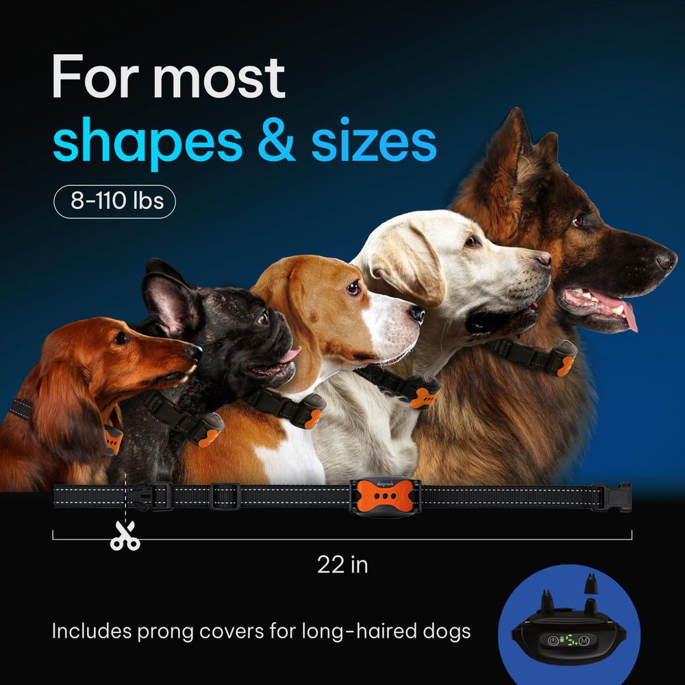 DogRook long-haired dog prong covers for comfortable wear.