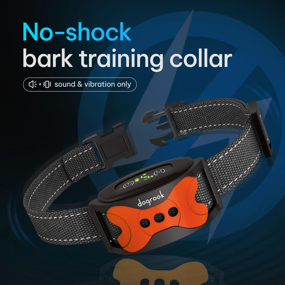 DogRook smart sensitivity adjustment close-up showing bark-detection for precise training.
