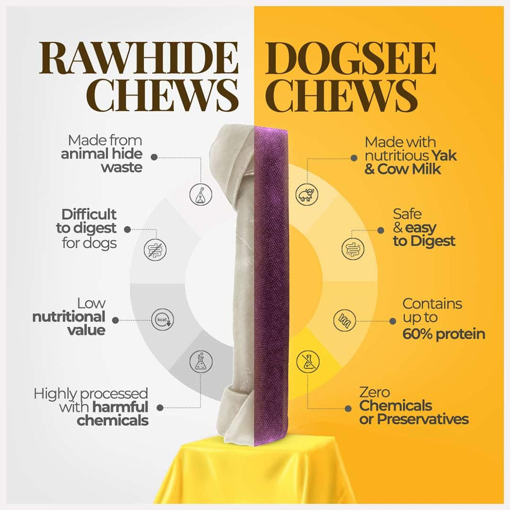 Dogsee Blueberry dental chews close-up texture highlighting chew quality.