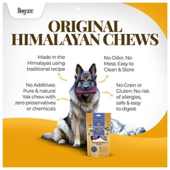 Dogsee Blueberry handcrafted yak milk chews made from natural ingredients.