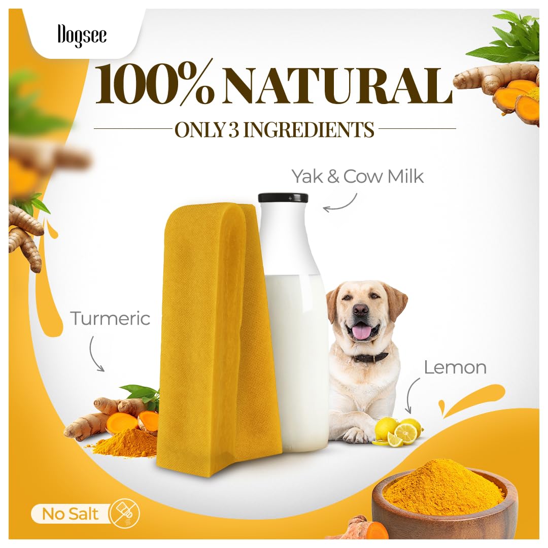 Dogsee Himalayan Yak Cheese packaging with no odor and mess-free use.