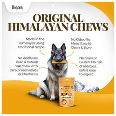 Close-up of Dogsee Himalayan turmeric yak cheese chew texture for a dense, long-lasting bite
