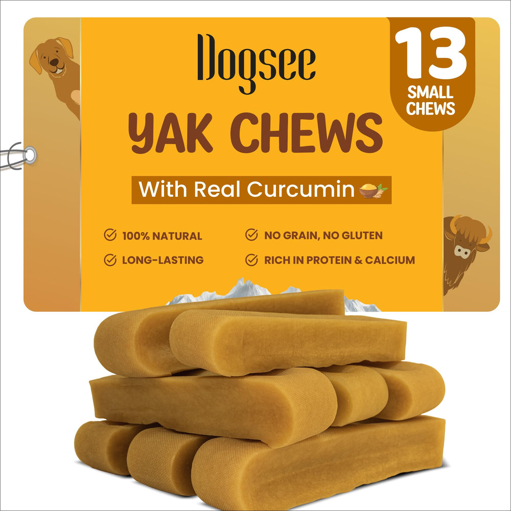 Dogsee Himalayan Yak Cheese with Turmeric small pack for daily dental care.