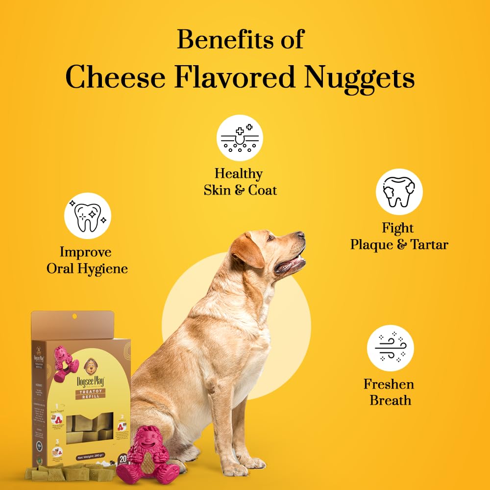 Dogsee odor-free chew nuggets, mess-free indoor and outdoor use