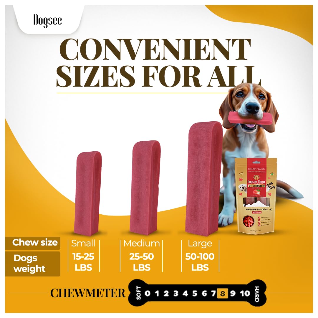 Dogsee smoked and sun-dried chews provide a protein-rich enrichment snack