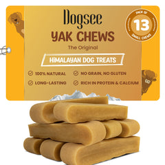 Dogsee Yak Cheese Himalayan chews in 1lb small bars support small breeds and dental health