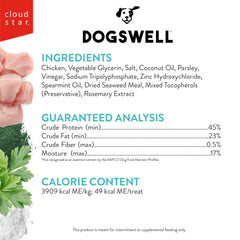 DogSwell Dental Jerky Chicken Piece offers chewy texture for teeth cleaning.