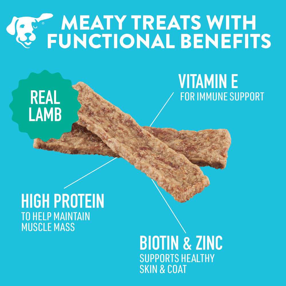 Dogswell High-Protein Jerky: protein-rich treat for energy and stamina.
