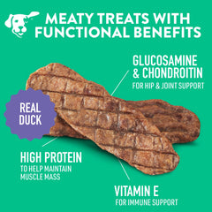 Dogswell Hip and Joint Grillers lean muscle support from high-protein duck