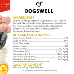 Dogswell Hip & Joint Grillers treats close-up chicken—high-protein reward for active dogs