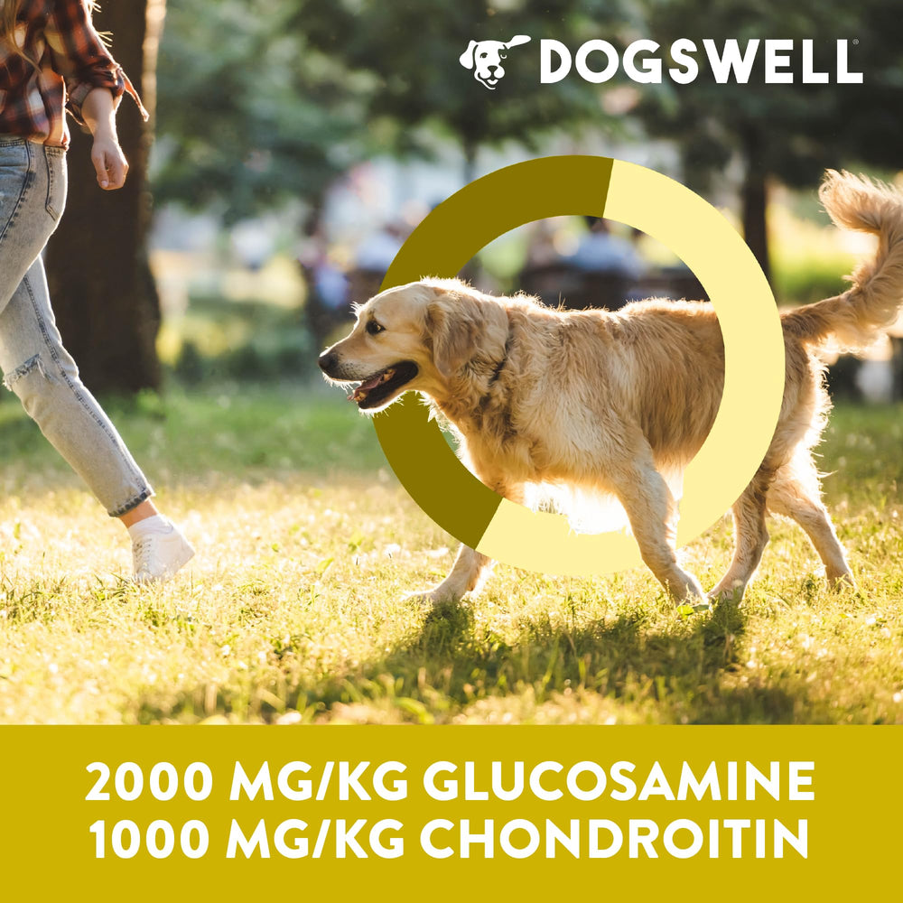 USA-sourced chicken used in Dogswell Hip & Joint Grillers for protein support.