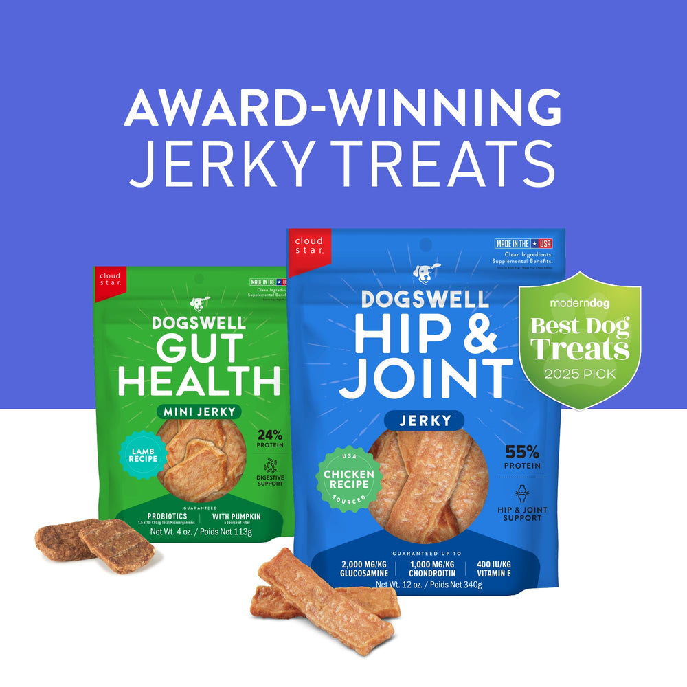 Dogswell made-in-usa jerky crafted for dog treats