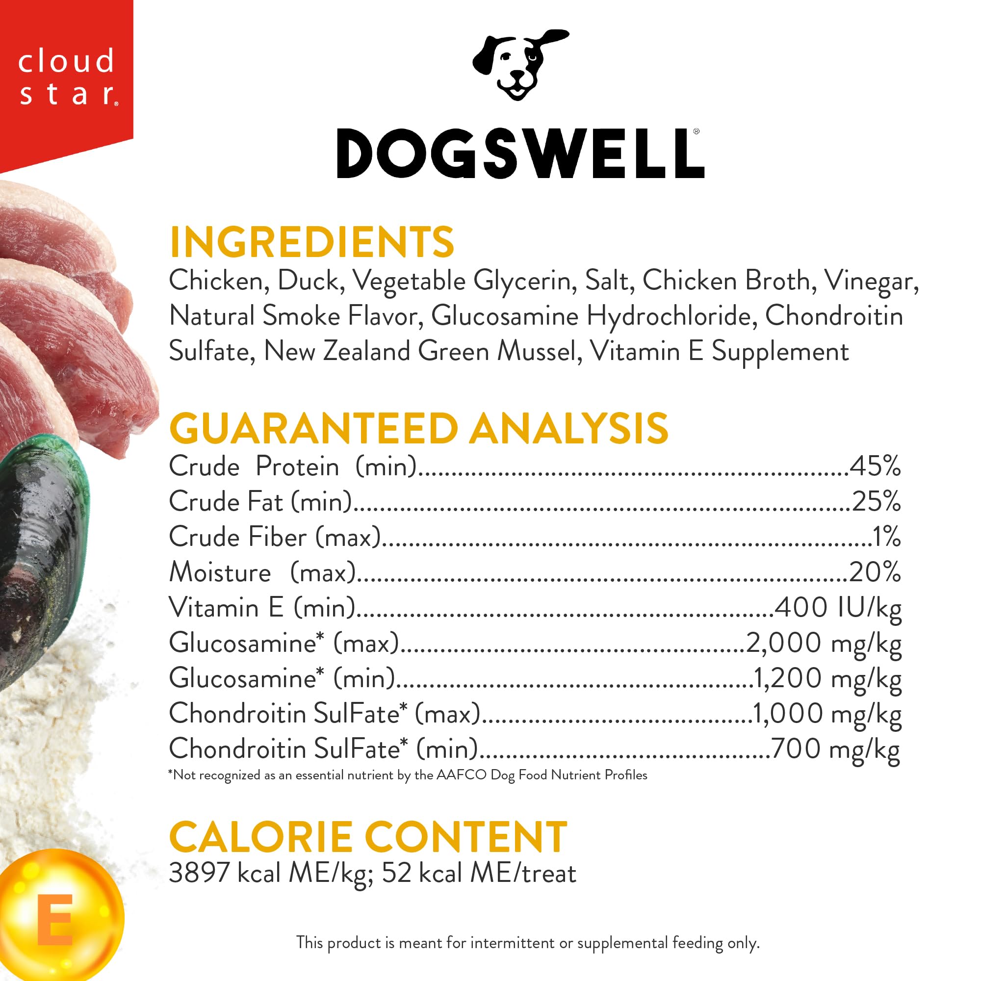 Dogswell real duck first ingredient boosts protein and flavor for active dogs.