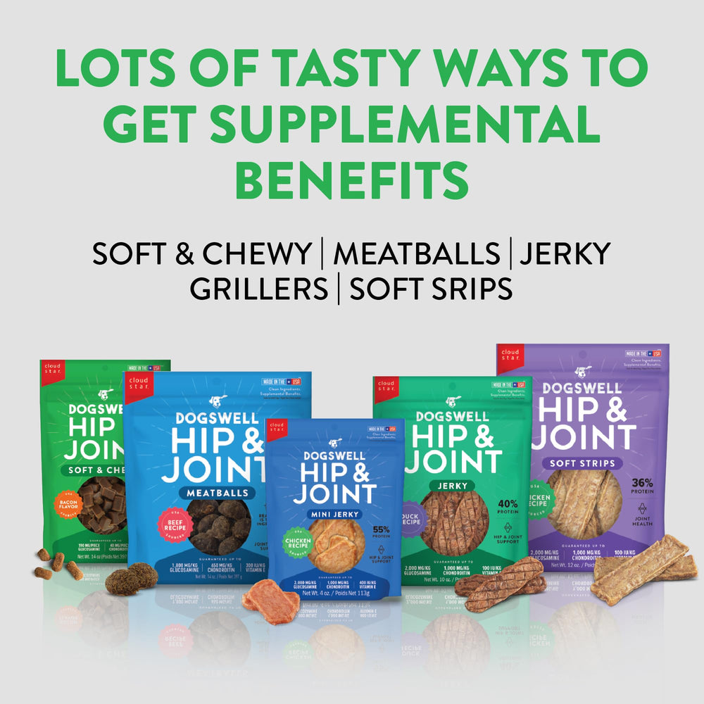 DOGSWELL vitamin-e glucosamine chondroitin panel showing joint-support ingredients