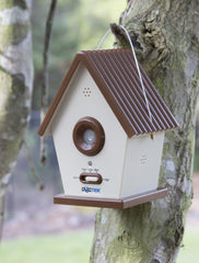 DOGTEK Sonic Bird House Bark Control indoors for quiet rooms and apartments.