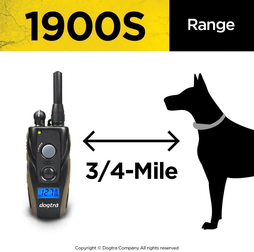 Dogtra 1900S supports Nick and Constant corrections for versatile coaching.