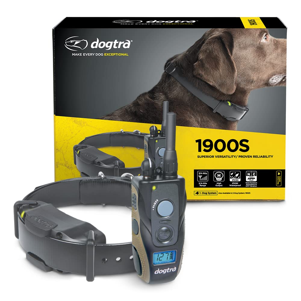 Dogtra 1900S slim receiver neckband designed for comfortable, long training sessions.