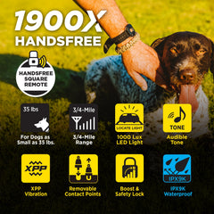 Curved receiver on a big dog ensures secure contact during movement.