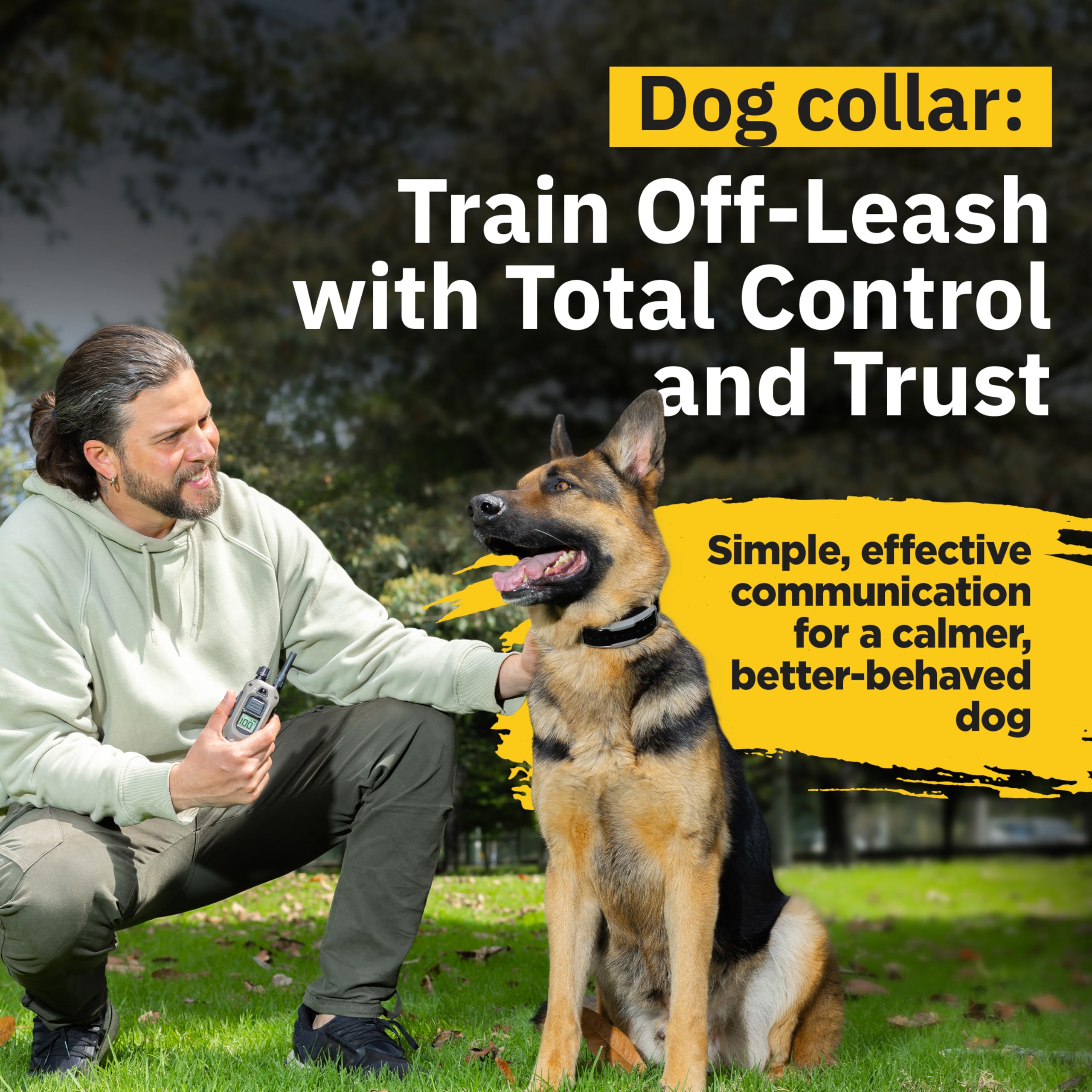 Dogtra 1900X transmitter shown for consistent remote training sessions