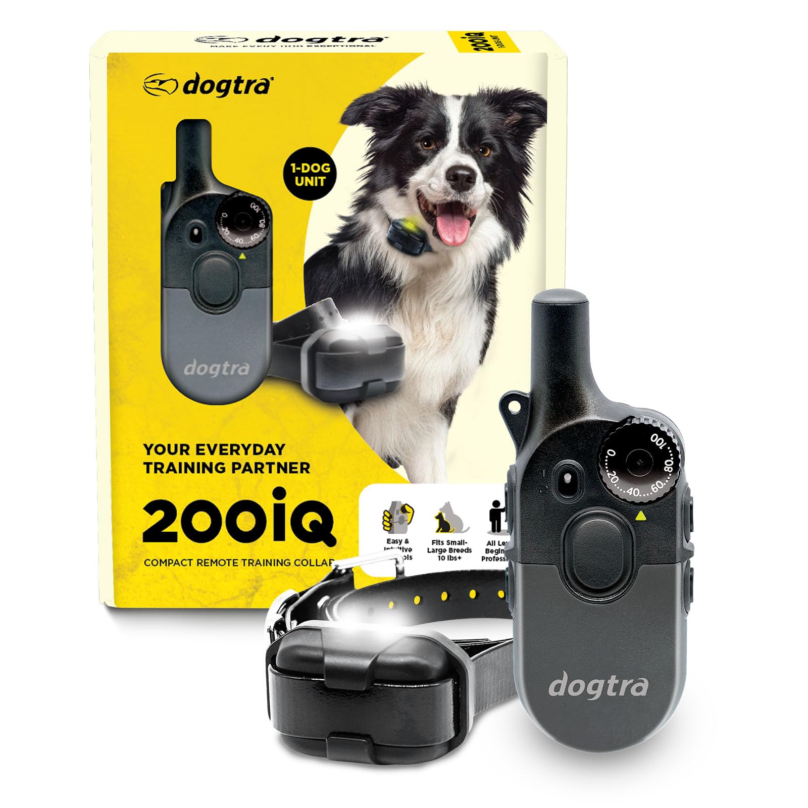 Dogtra 200iQ remote control in action for precise training.