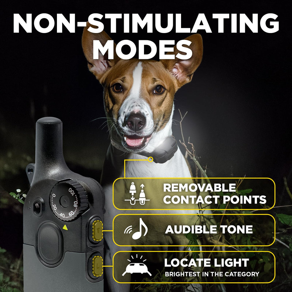 Dogtra 200iQ IPX9K waterproof rating protects in rain and mud.
