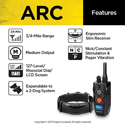 Dogtra ARC rapid-charge battery powering uninterrupted training sessions