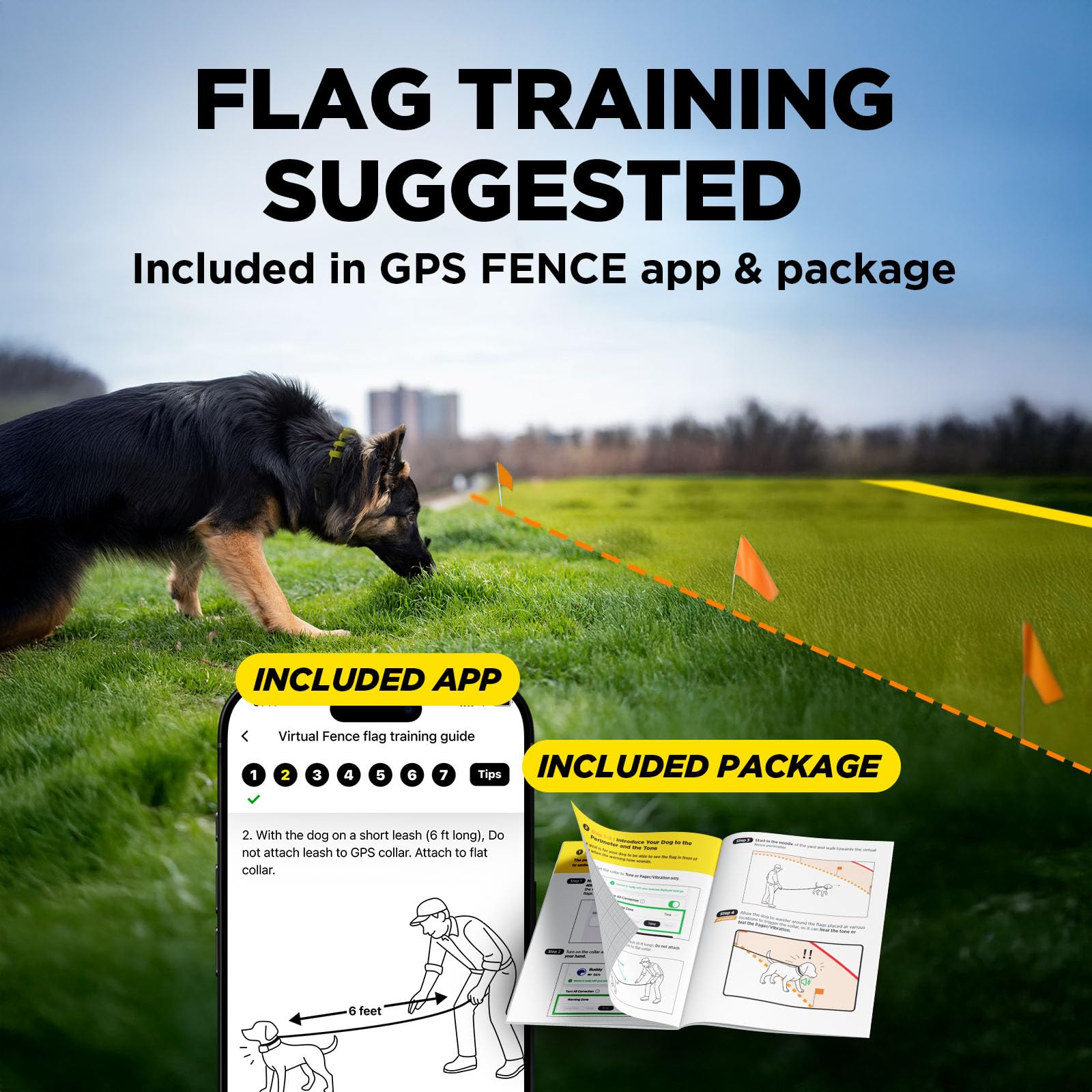 Dogtra fence system guide demonstrates setup and boundary marking for safe outdoor sessions.