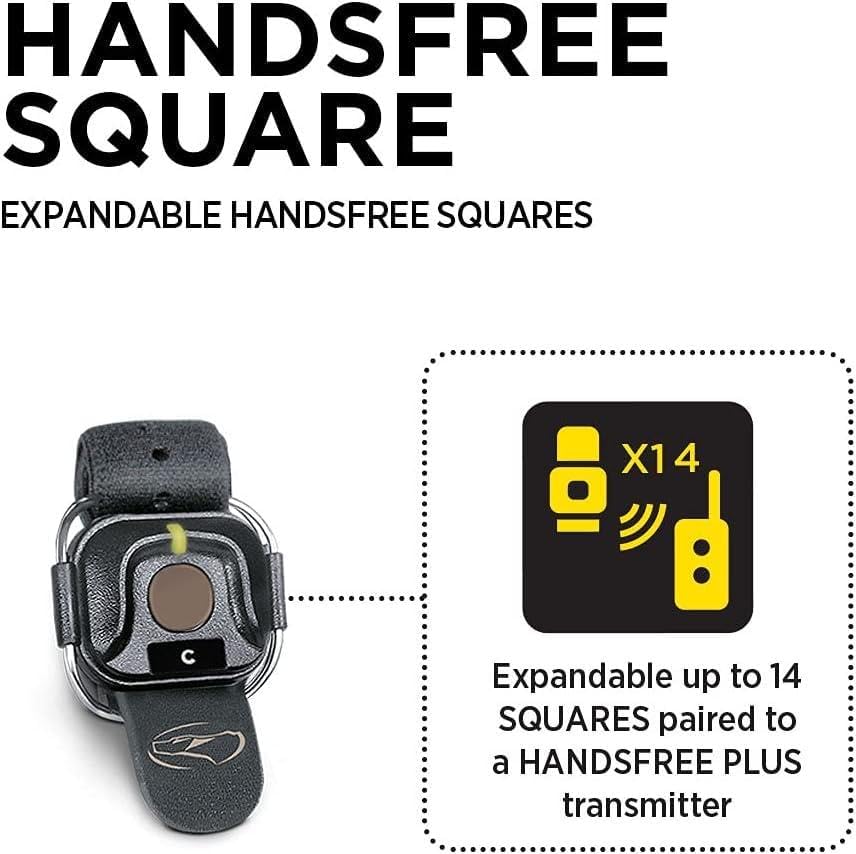 Dogtra HANDSFREE Square fastened with a buckle for secure discreet control during training.