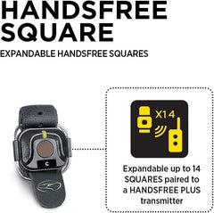 Dogtra HANDSFREE Square fastened with a buckle for secure discreet control during training.