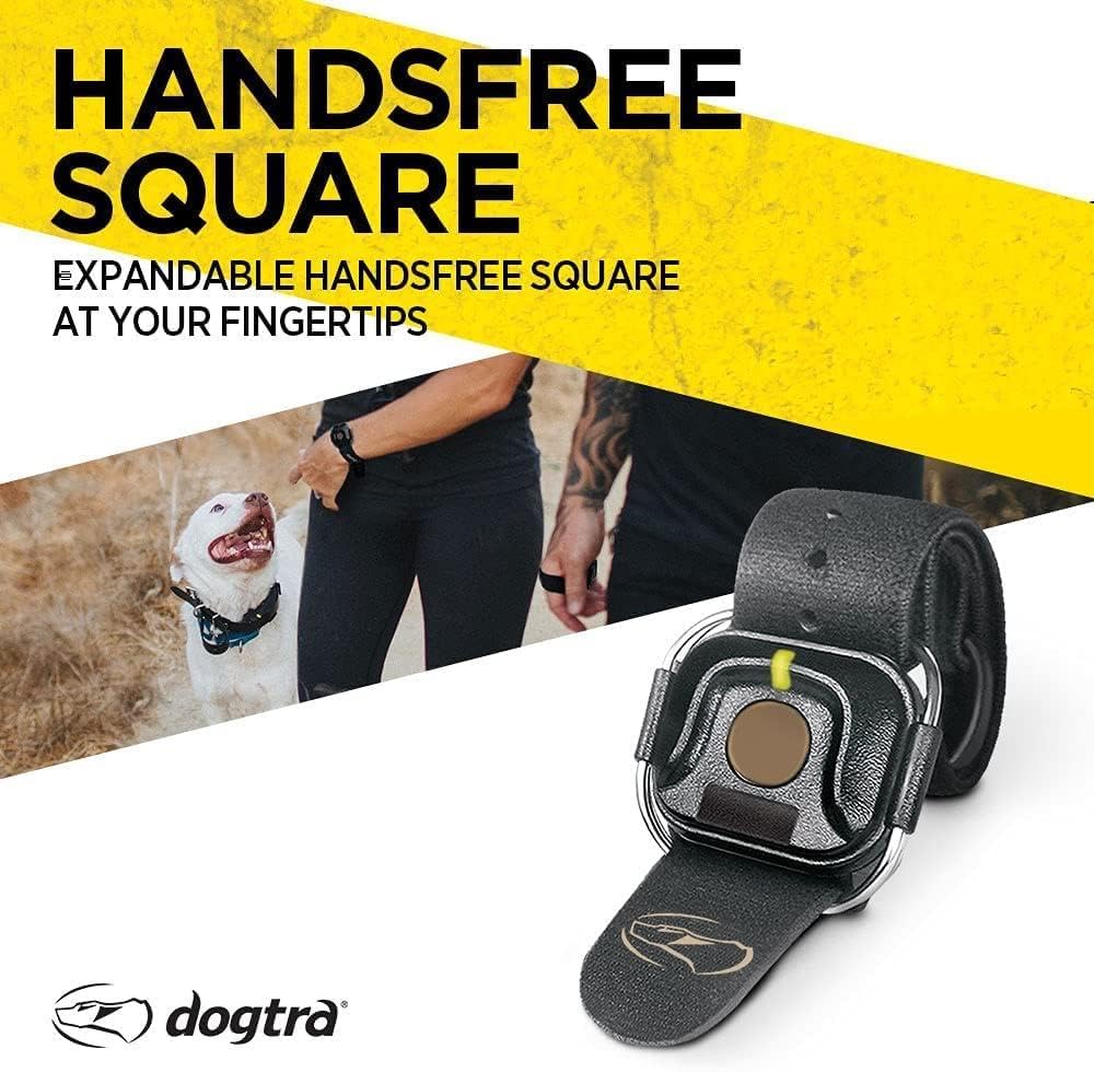 Dogtra HANDSFREE Square provides up to 0.75 mile range with compatible HANDSFREE models.