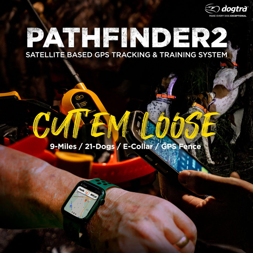 Dogtra Pathfinder 2 showing a 9-mile range during field tracking.