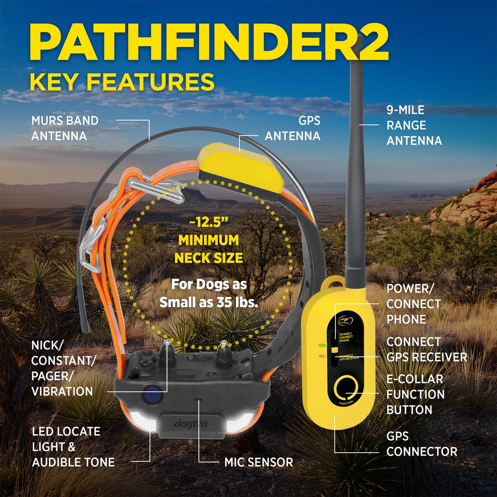Dogtra Pathfinder 2 GPS Connector enabling on-device corrections from app