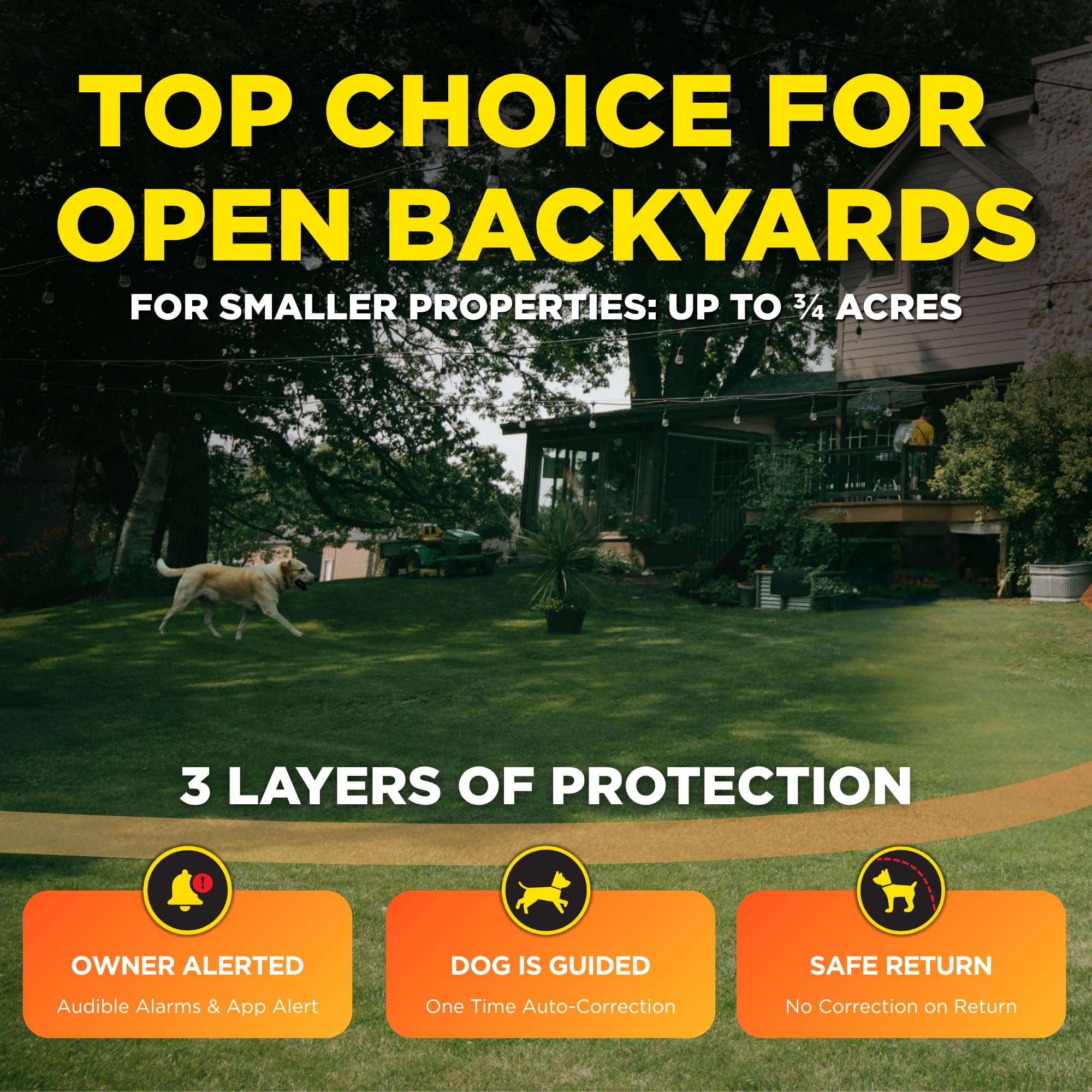Dogtra SMART Fence IPX9K waterproof design endures rain, mud, and wet grass