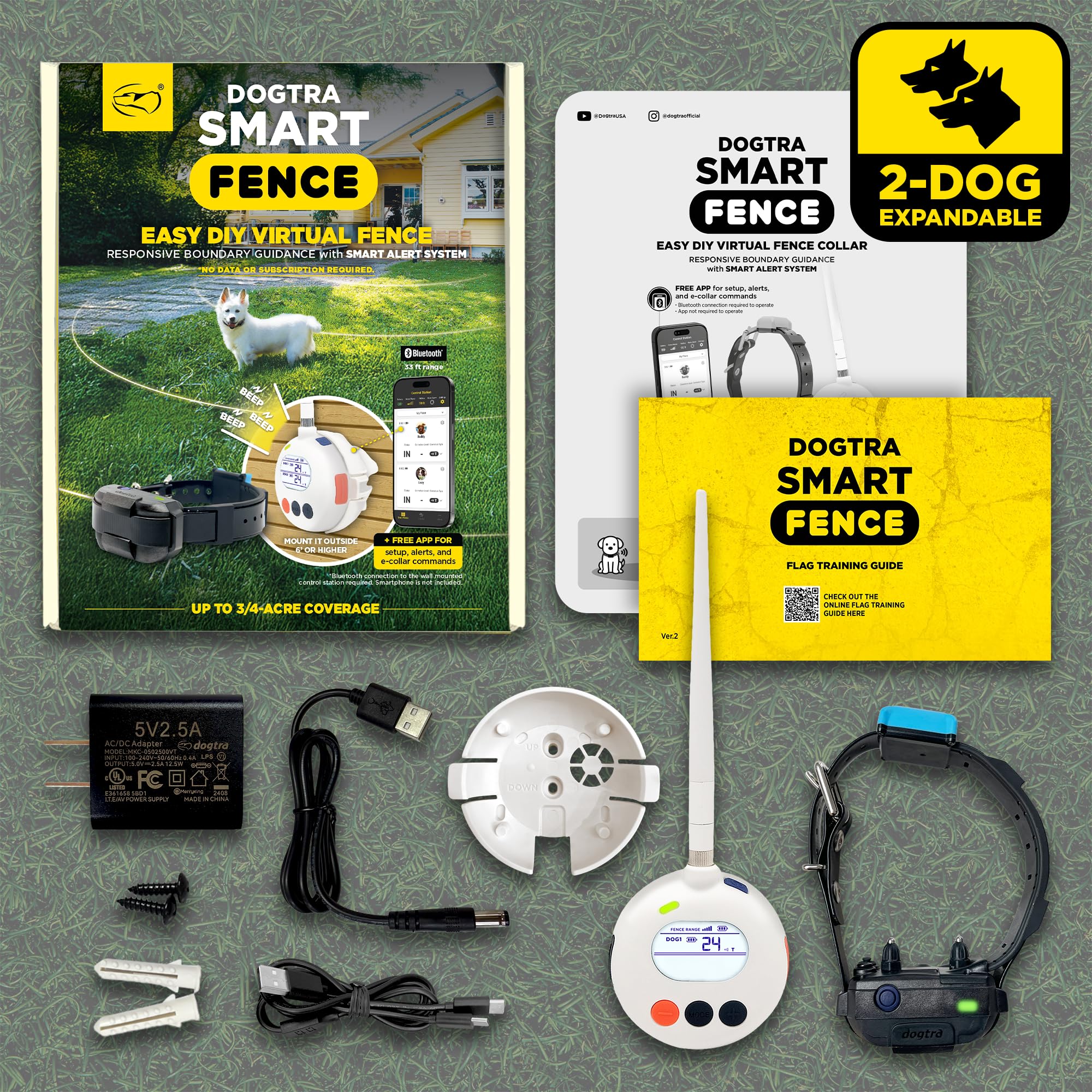 Dogtra SMART Fence outdoor mount ensures stable signal outdoors