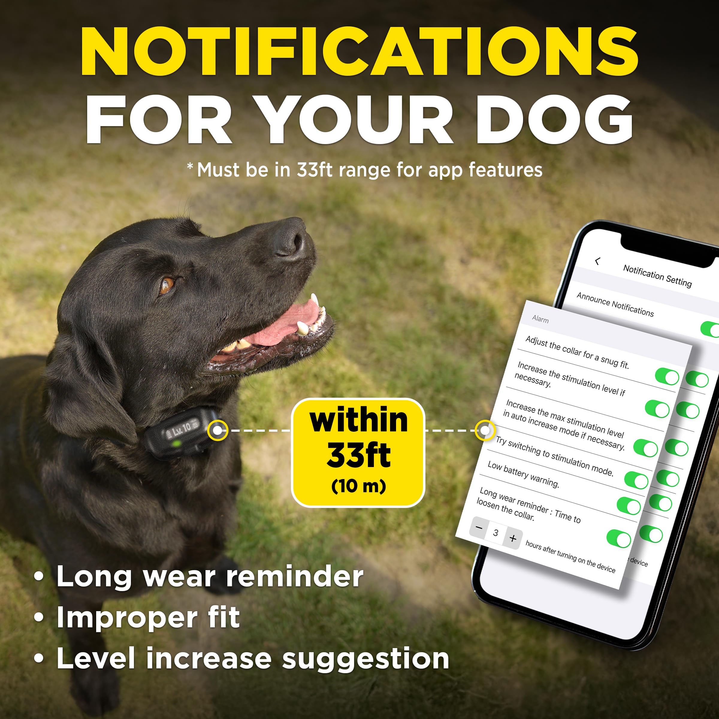 Dogtra Smart NOBARK Barkmeter reports progress and trends.