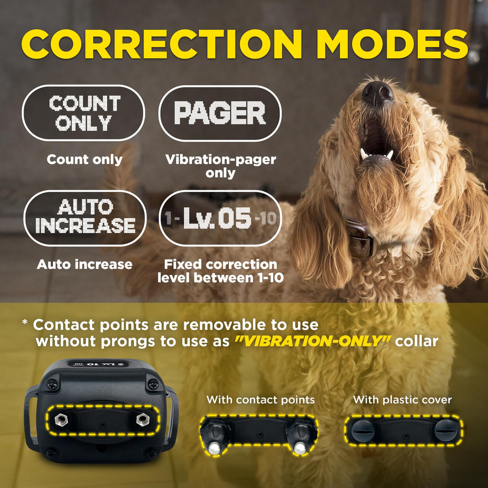 Dogtra Smart NOBARK removable contact points for customizable comfort.
