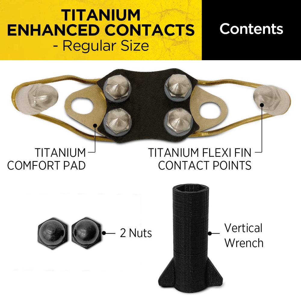 Dogtra Titanium Enhanced Contacts - top view shows compact profile for easy installation and secure fit