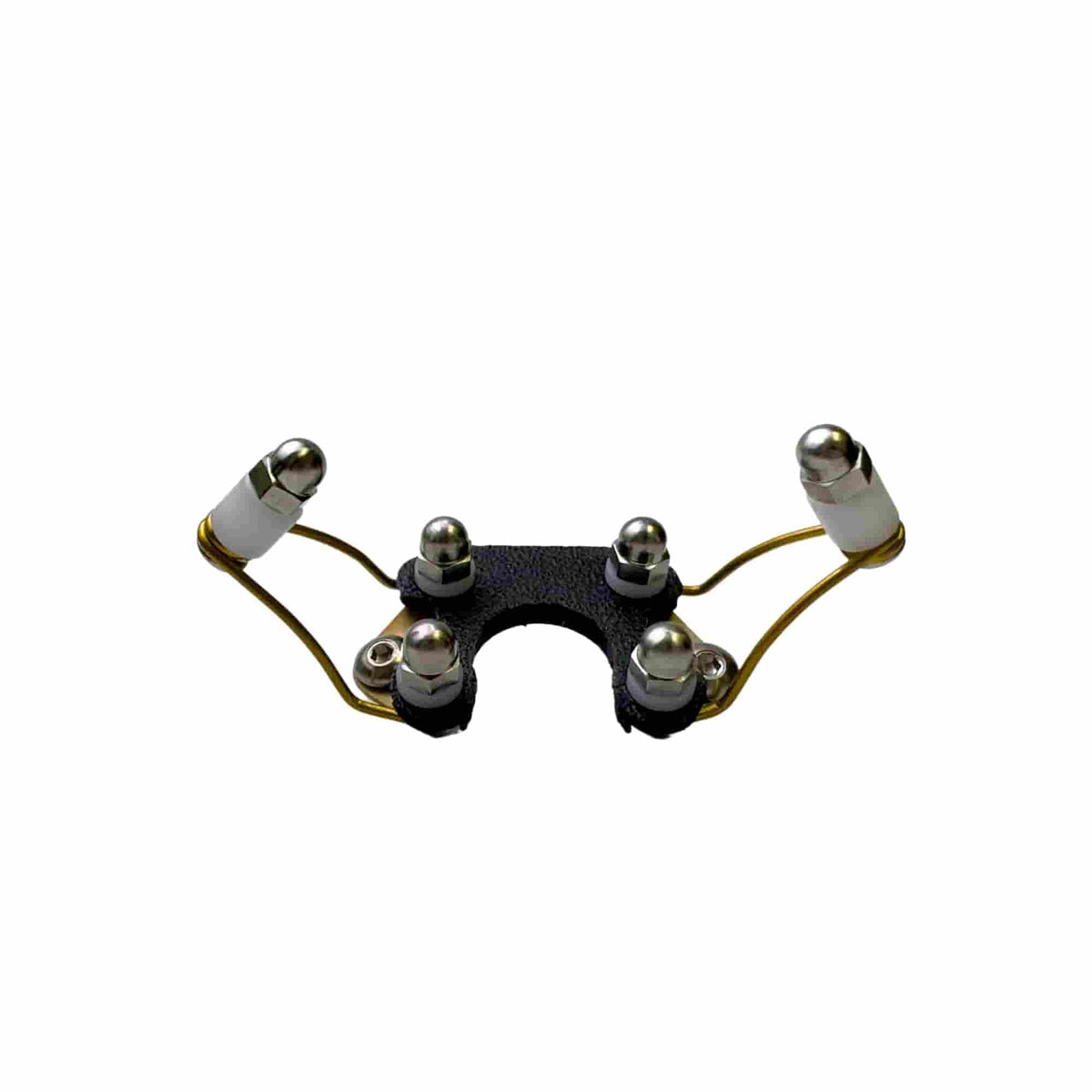 Dogtra titanium winged points front view for even stimulation and comfort.