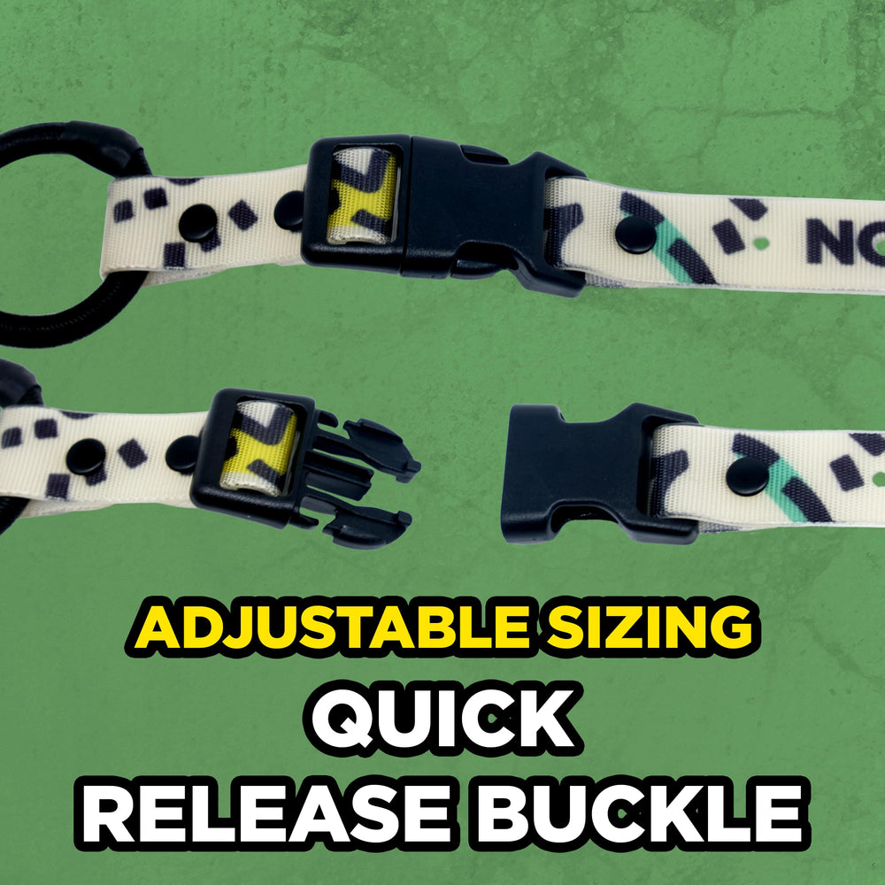 Dogtra Tom Davis adjustable buckle strap being fastened for a secure hold