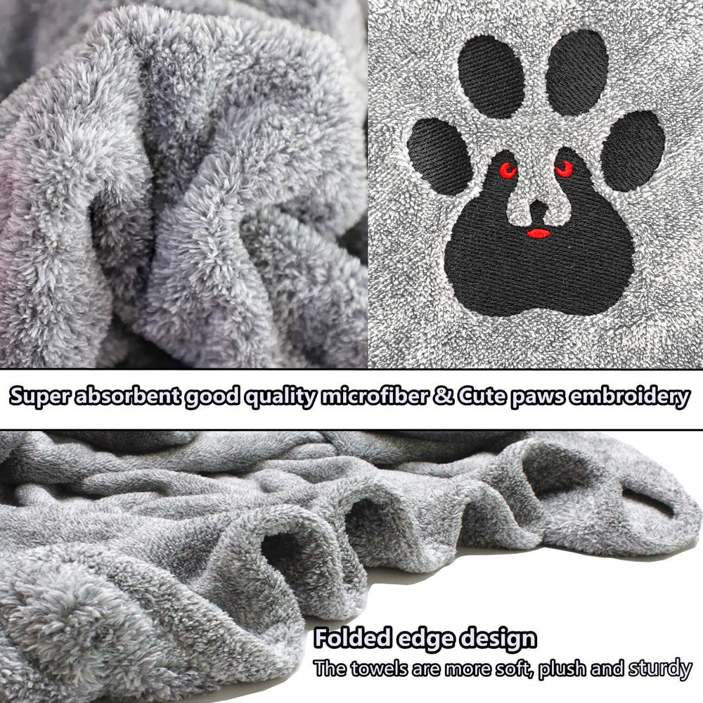 Dogvingpk plush multiuse towel doubles as blanket