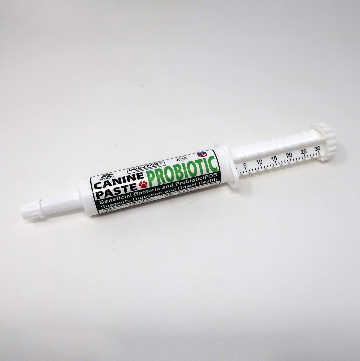 Dogzymes Canine Probiotic Paste jar ready for digestive support.