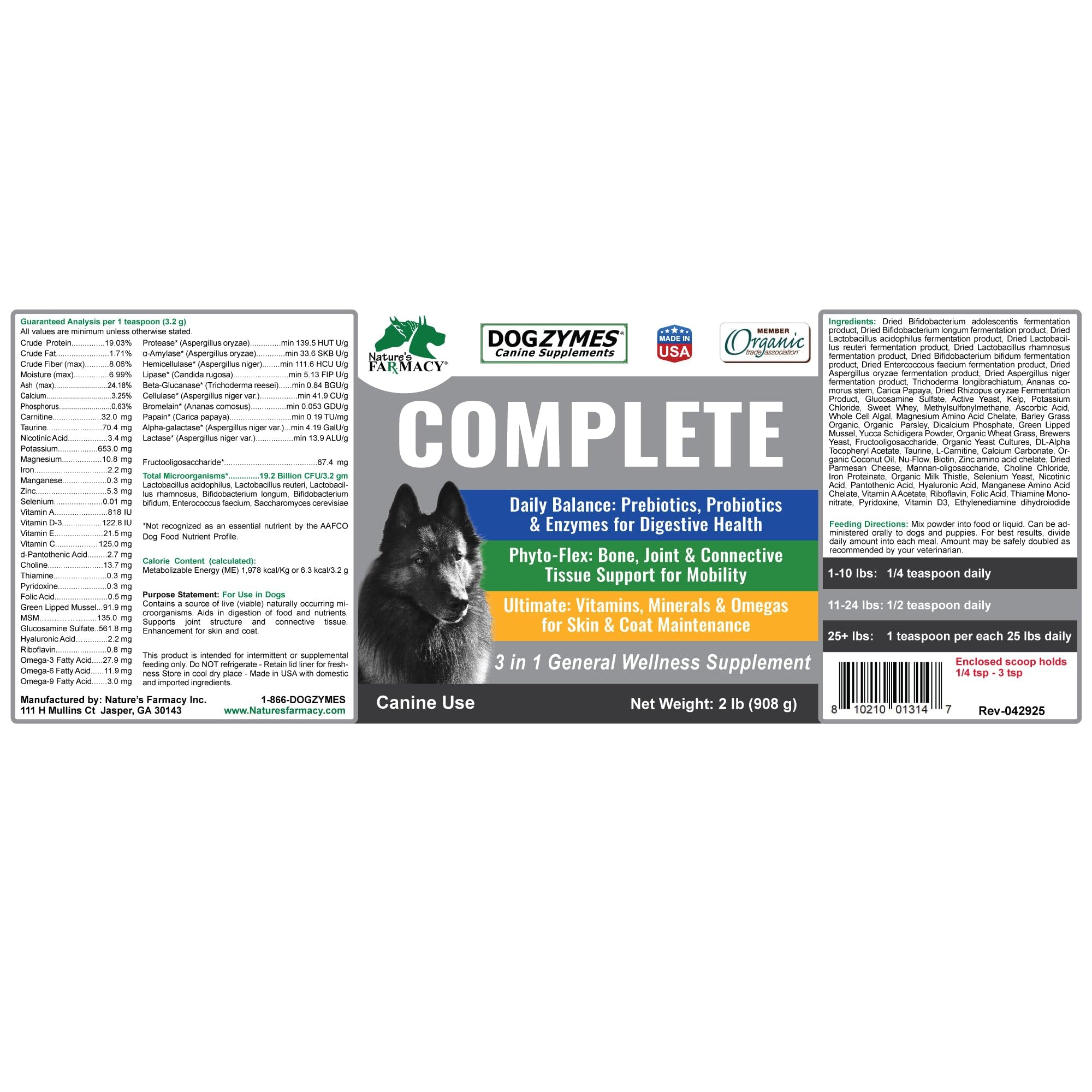 Dogzymes Complete meal-mixer context demonstrates versatile use with dog meals