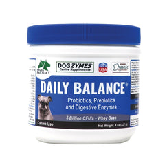 Dogzymes dissolvable powder bottle for easy digestive support dosing