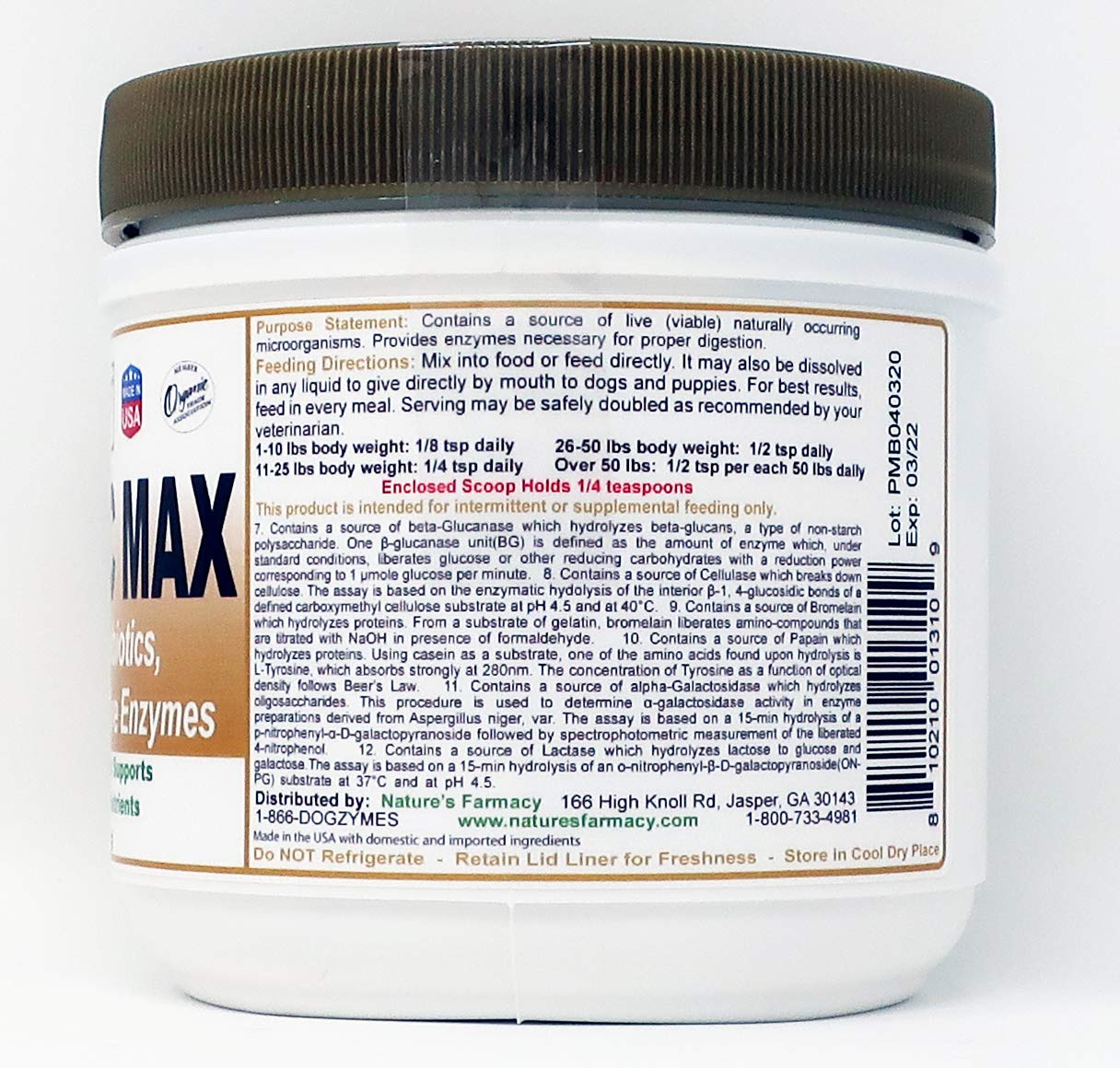 Dogzymes Probiotic Max mixed in liquid for easy dosing