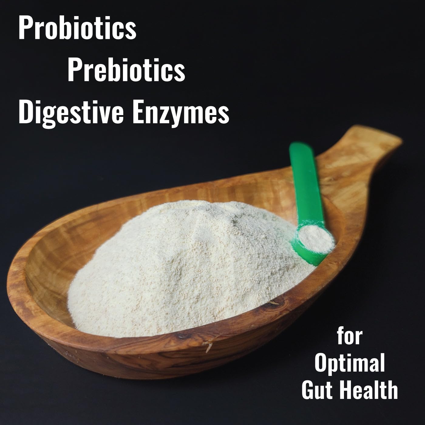 Dogzymes Probiotic Max organic whey base visible in the jar.