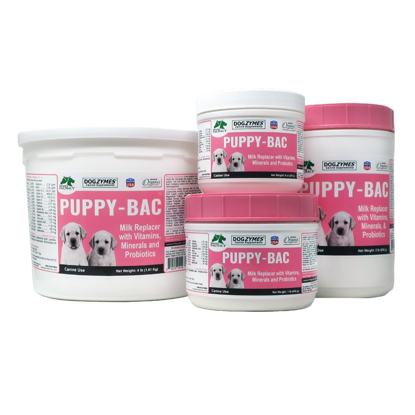 Dogzymes Puppy-Bac measuring scoop for consistent portions